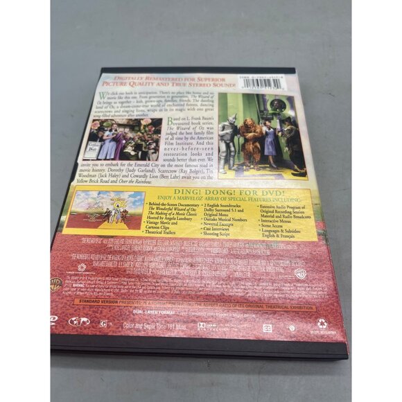 The wizard of OZ DVD 1999 Warner bros 101 min not rated cartoon READ - Picture 2 of 4